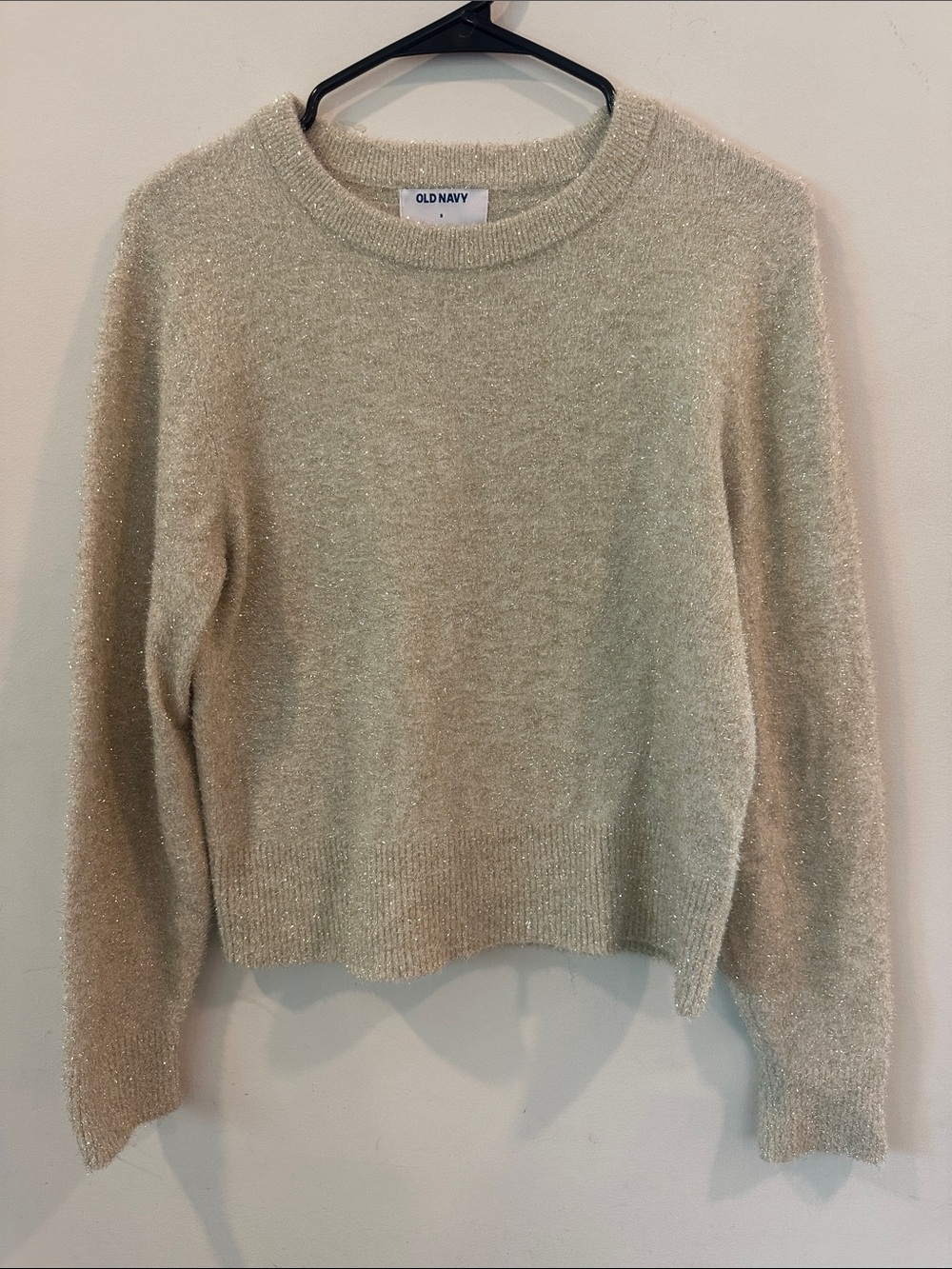 Cream Sparkly Sweater